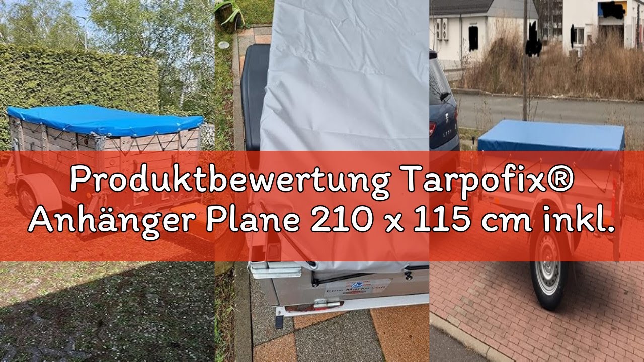Produktbewertung Tarpofix® Anhänger Plane 210 x 115 cm inkl. Planenseil | Anhängerplane Flachplane a
