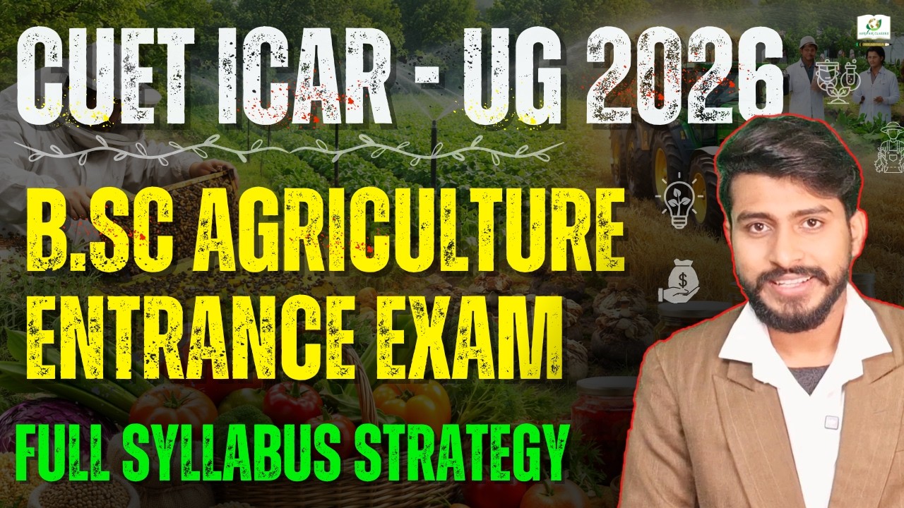 CUET ICAR UG 2026 Syllabus Explained | What to Study? + One Shot Strategy | Complete in Short Time 🚀