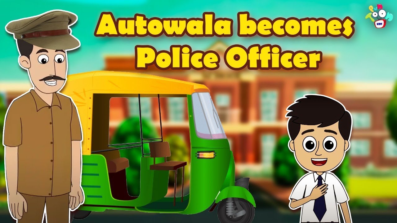 Autowala becomes Police Officer | Animated Stories | English Cartoon | Moral Stories | PunToon
