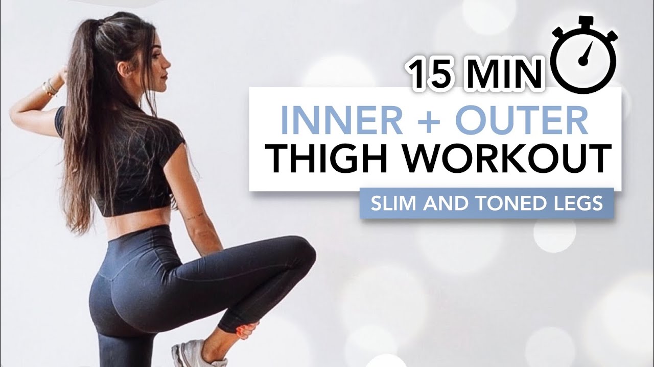 15 MIN THIGH WORKOUT (Toned Inner + Outer Thighs) | İç ve Dış Bacak Sıkılaştırma | Eylem Abaci