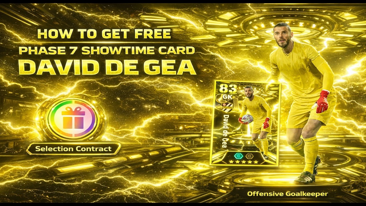 Как получить БЕСПЛАТНО награду David De Hea Offensive GK Phase 7 ShowTime Reward в eFootball 2026