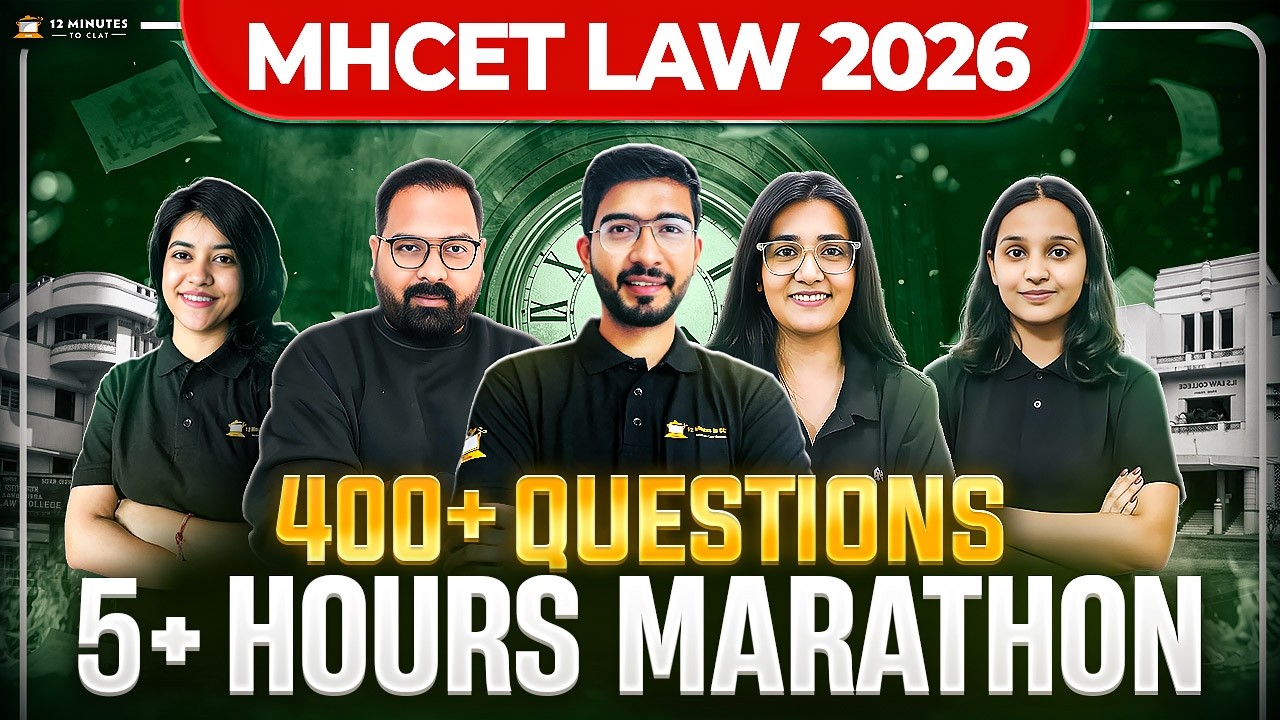 MHCET Law 2026 Complete Revision ⏳ Mega Marathon | All Subjects in One Shot