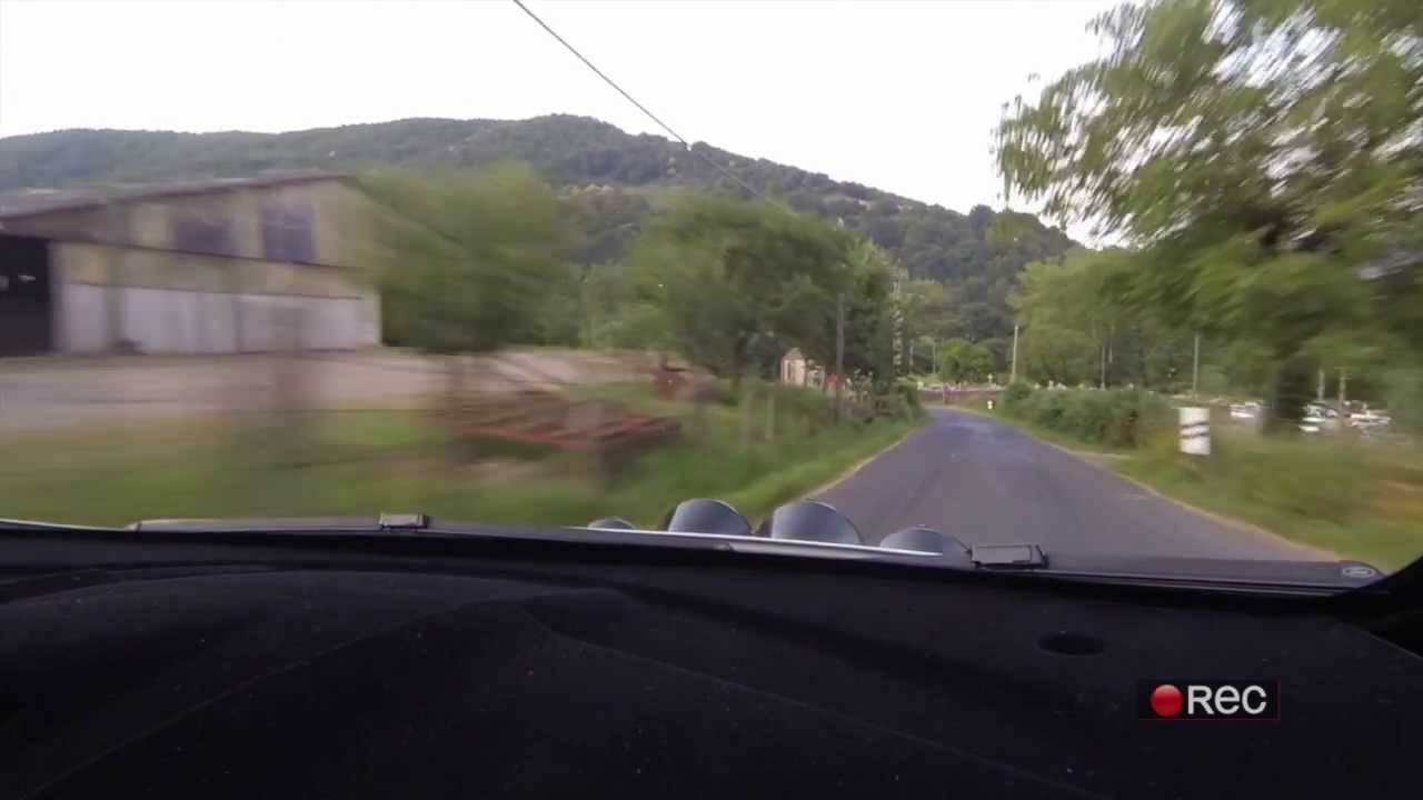 Julien Maurin  Rallye du Rouergue 2013  ES4 Roquelaure - Sainte Eulalie