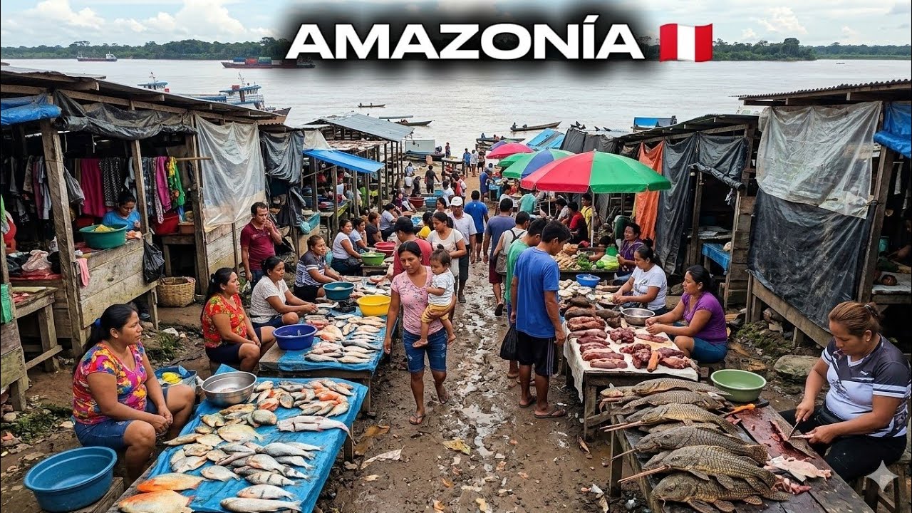 Visite el MERCADO callejero de Orellana 🇵🇪 La vida real en el Ucayali 