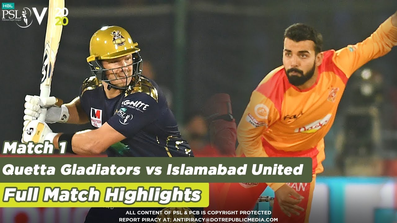 Quetta Gladiators vs Islamabad United | Full Match Highlights | Match 15 || HBL PSL 2020|MB2