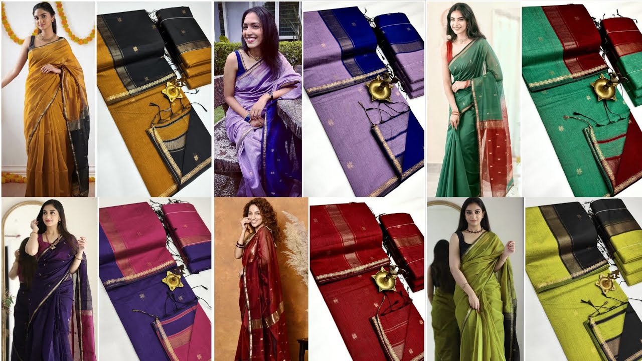 Maheswari Silk Cotton Sarees | WhatsApp - 8344378186 #silkcotton #silkcottonsaree #silksaree