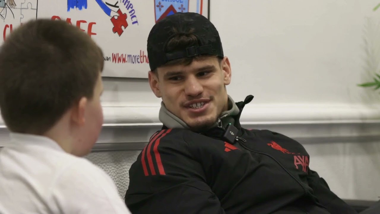 Milos Kerkez surprises SEND school with LFC Foundation and Steve Morgan Foundation!