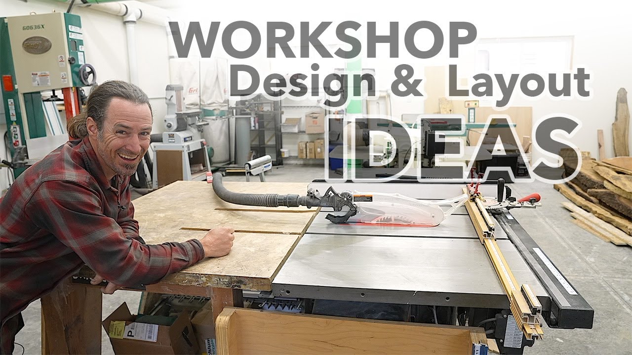 How to Setup a Workshop - Design, Tool Layout and Machine Locations - New Woodworking and Metal Shop