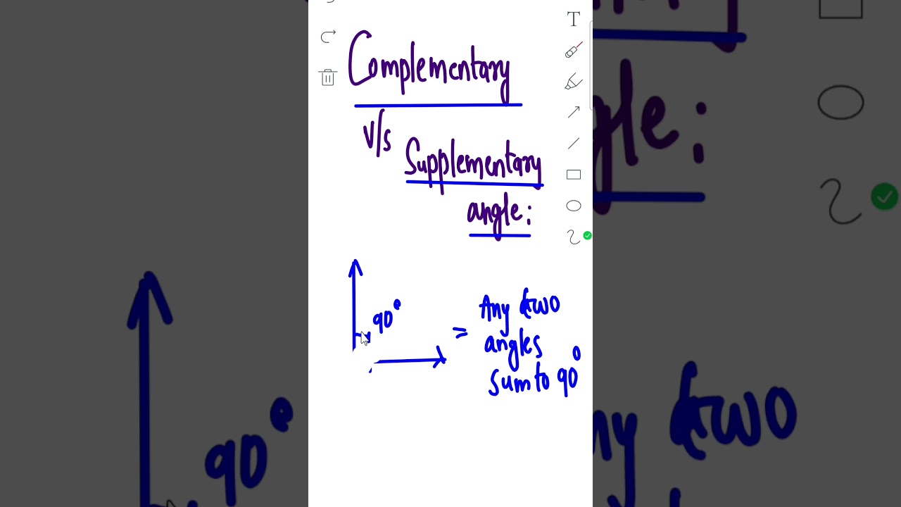 What are Complementary & Supplementary angles?