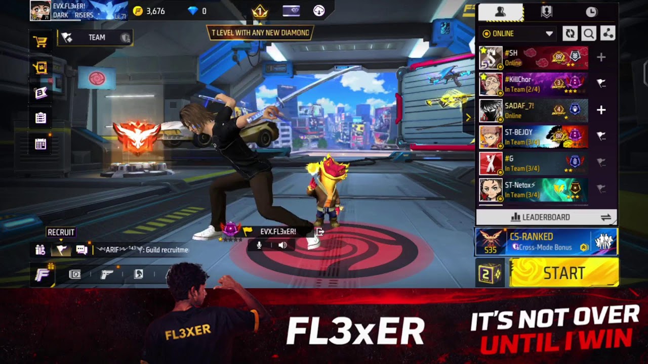 TOURNAMENT LIVE  WITH FL3xER | TEAM EVOLUTIONx | FL3XER FREE FIRE
