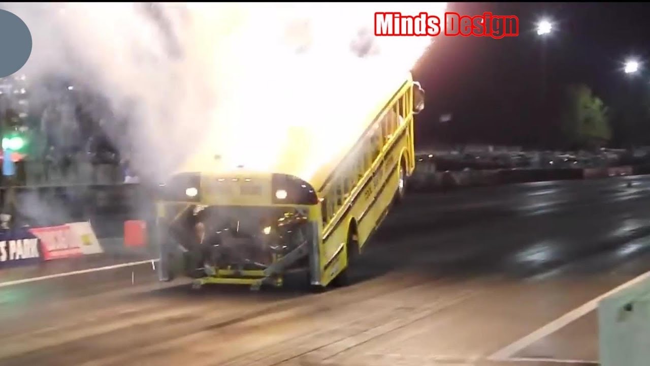 COMPILATION OF DRAG RACE BUS IN THE WORLD
