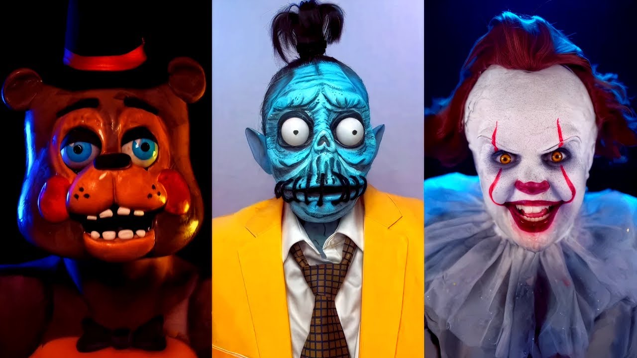 Most Favourite Makeup Characters l FNAF, Pennywise, Beetlejuice and other