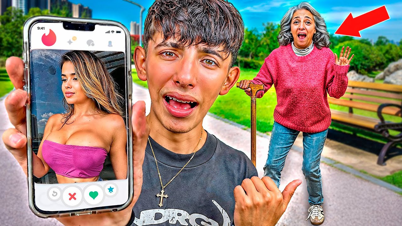 MI PRIMER CITA ROMÁNTICA con una ABUELA * SOY ENGAÑADO  por TINDER * 