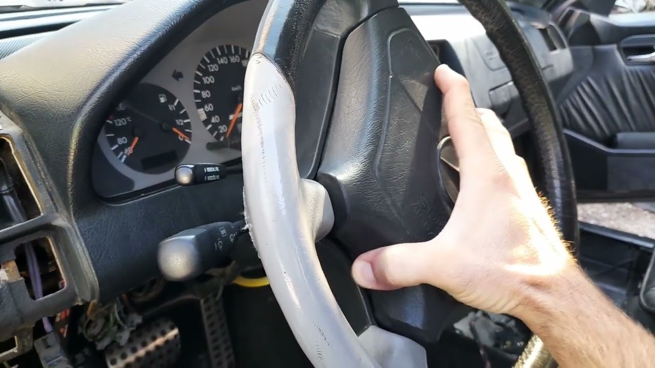 how to remove mercedes benz w202 c36 amg airbag steeringwheel
