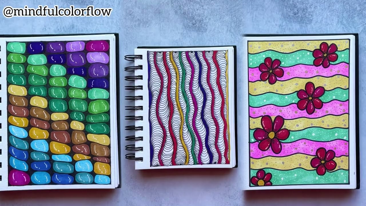 Easy Doodle Patterns for Beginners | Relaxing Art 
