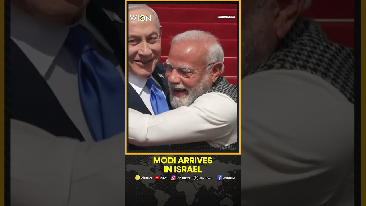 India-Israel Ties: Netanyahu Welcomes PM Modi to Israel in Official Ceremony | WION SHORTS