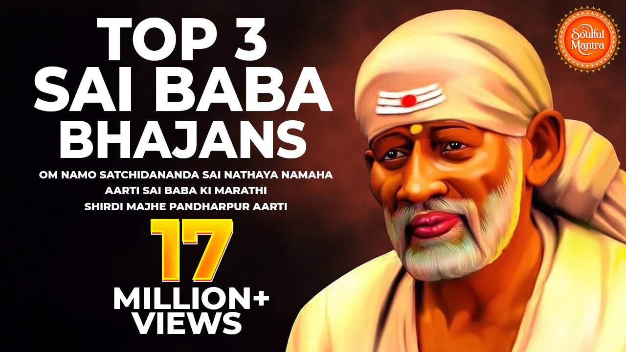 Top 3 Sai Bhajans by Suresh Wadkar | Om Namo Satchidananda Sai Nathaya Namaha | Aarti Sai Baba Ki