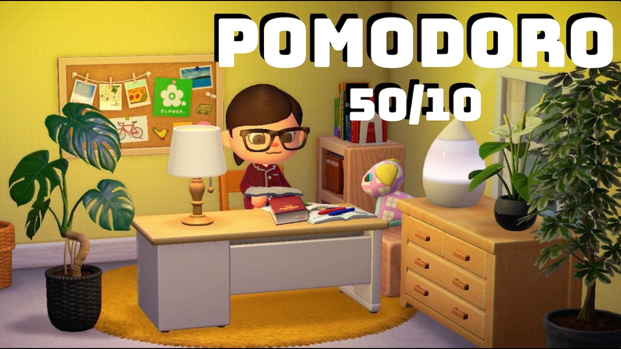 ACNH Inspired ASMR Study With Me 🍃 | 50/10 Pomodoro Lofi (Page Turning, Humidifier) | 3 Hours