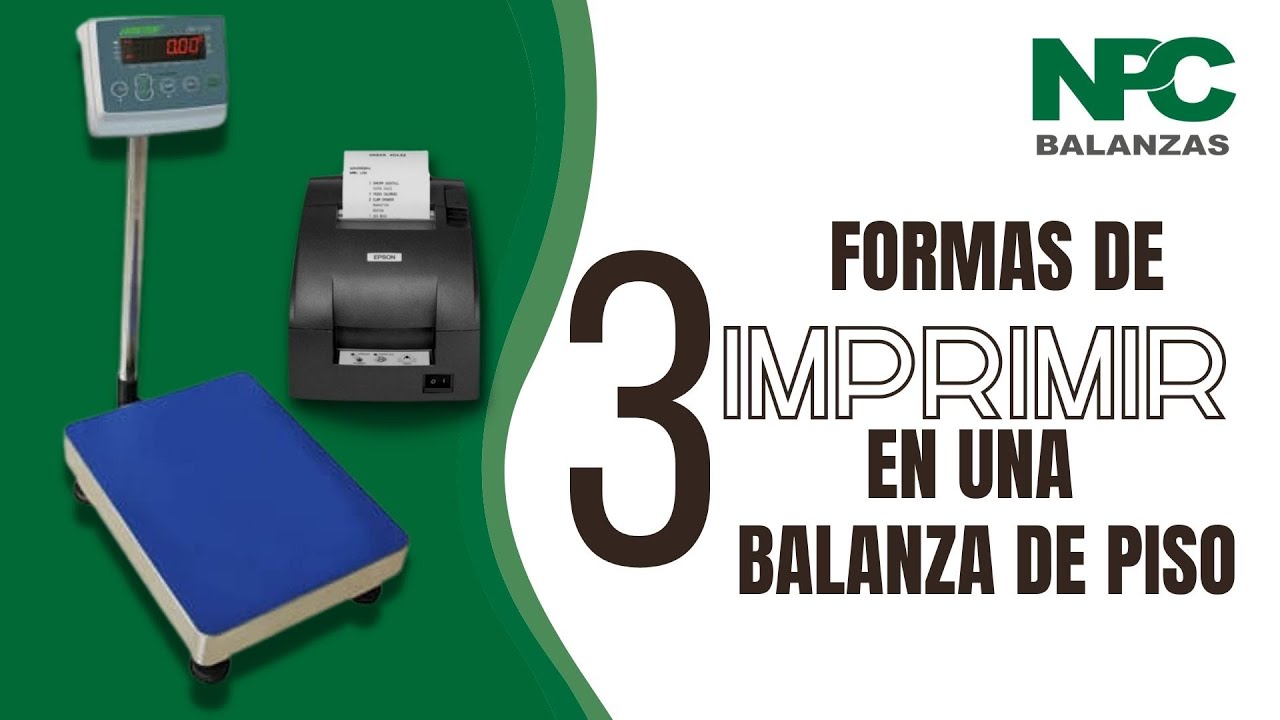 3 Formas de imprimir el PESO en una balanza