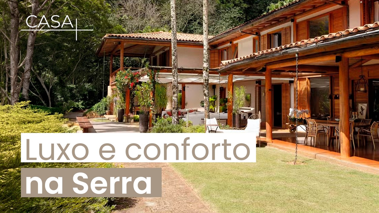 A CASA DE SERRA que virou um REF&Uacute;GIO DE LUXO