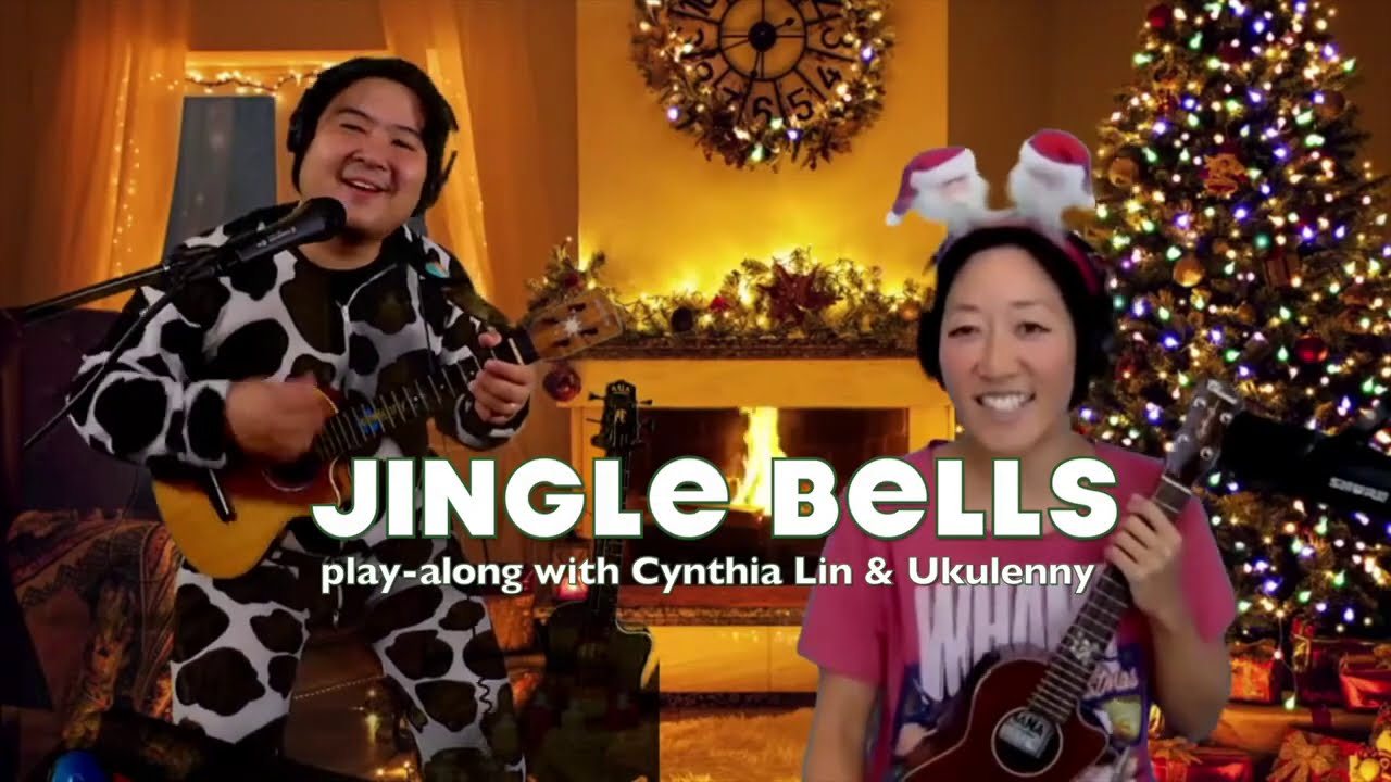 Jingle Bells // Fun 4-chord Beginner Ukulele Play-Along Cynthia Lin x Ukulenny