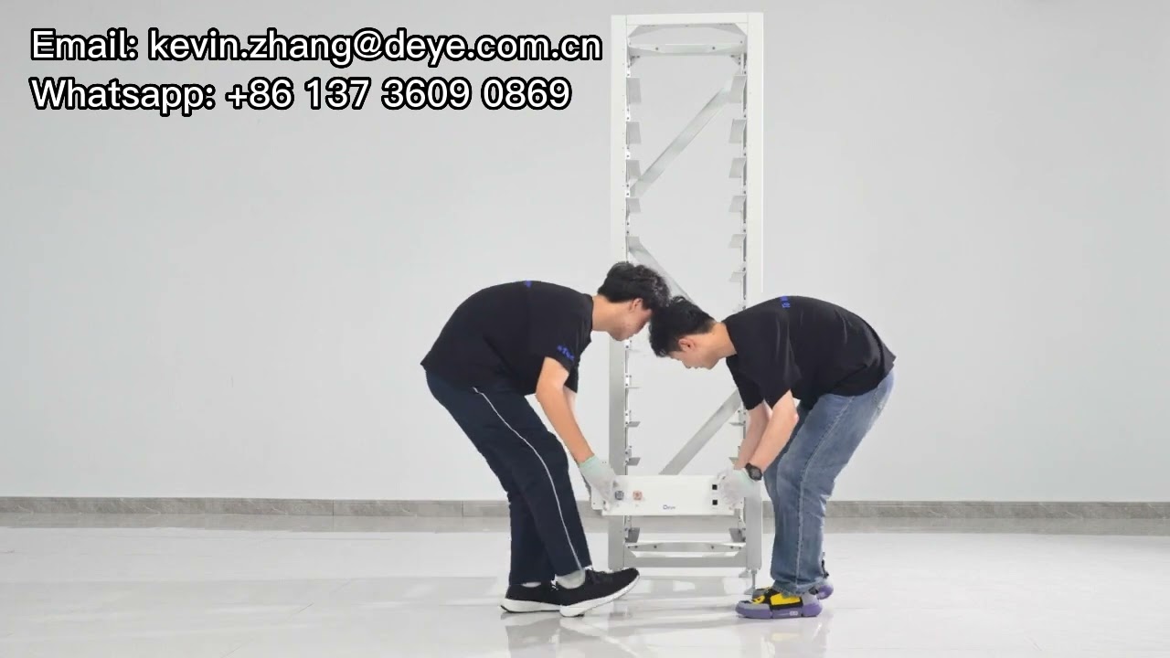 Deye High Voltage 3U Rack Lithium Ion Battery Installation Video
