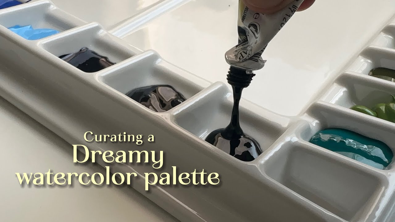 How to Set Up a Watercolor Palette (Unboxing + Swatching)