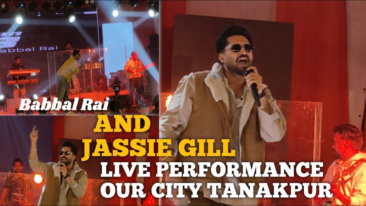 Jassie Gill And Babbal Rai Live Performance Our City Tanakpur😮Maza Aa Gaya😊#jassiegill #babbalrai 