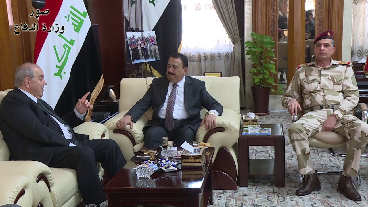 وزير الدفاع  يستقبل نائب رئيس الجمهورية اياد علاوي