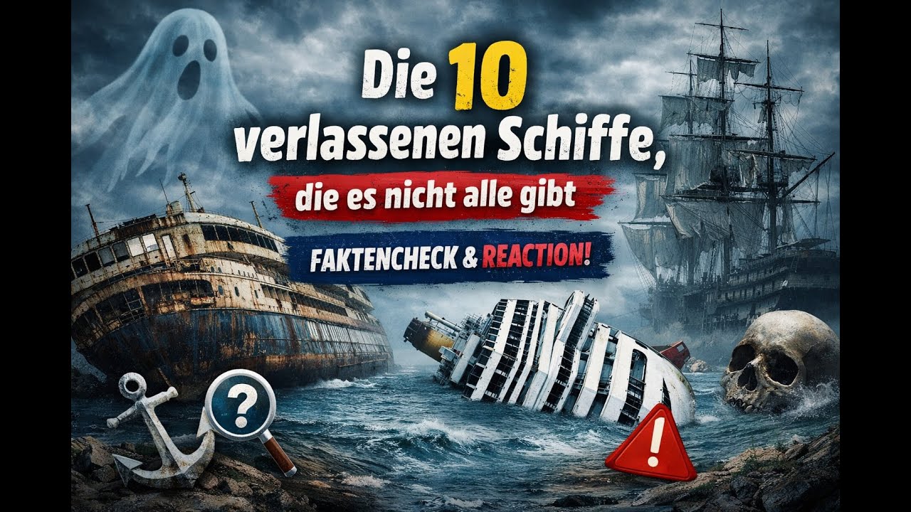 🛳️⚓️ Die 10 verlassenen Schiffe, die es nicht alle gibt– Realität oder Mythos? 👻🌊
