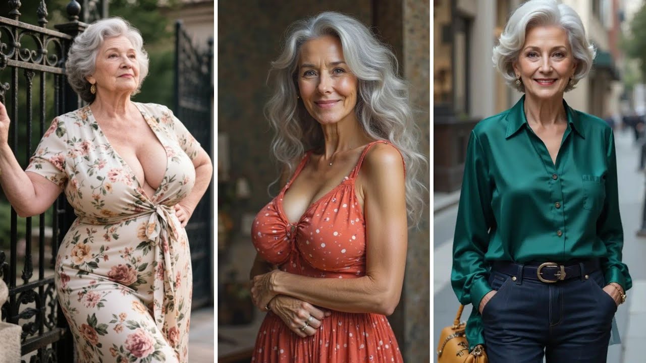 Natural Older Woman Over 50 60 & 70+ The Professional Elegance of Mature Women 