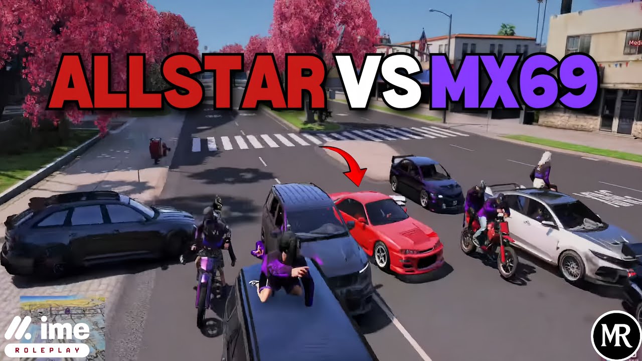 ALLSTAR VS MX69 !! ALLSTAR MENCARI MASALAH BERUJUNG OPEN ?! GTA V ROLEPLAY #imeroleplay 