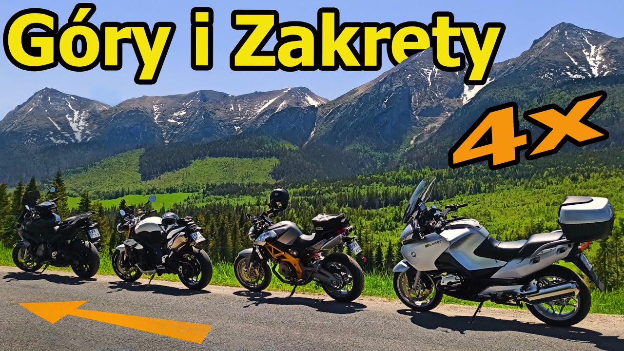 Górskie i kręte drogi Słowacji na 4 motocykle - 440km przyjemności w jeden dzień.