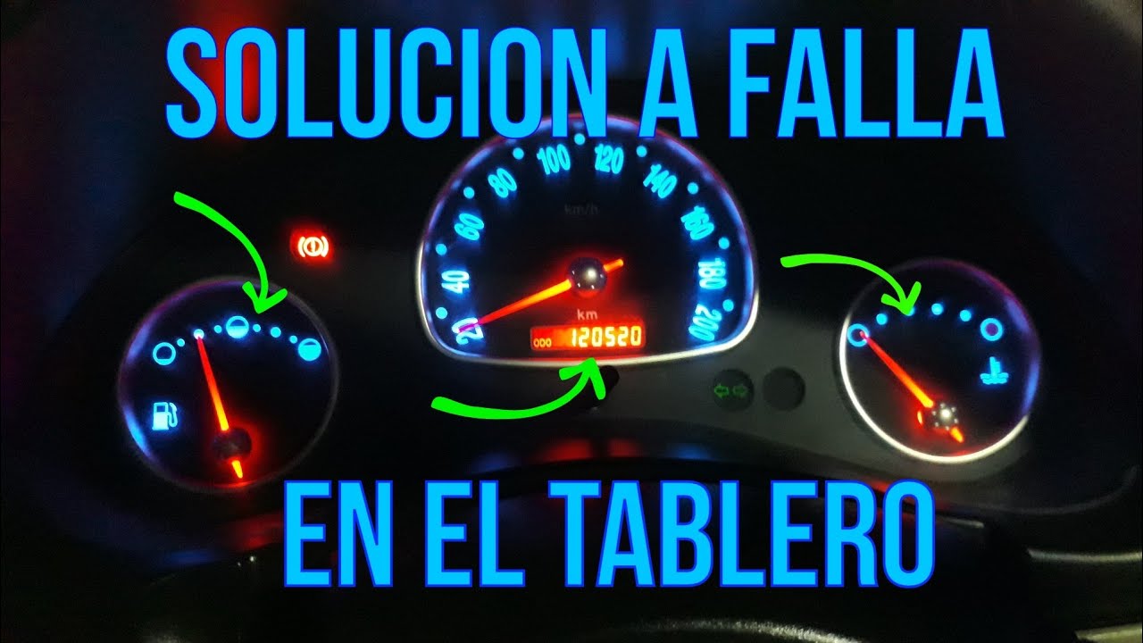 Solución para falla en el tablero de Chevy C3( no funcionaban los indicadores,odometro ni luces)