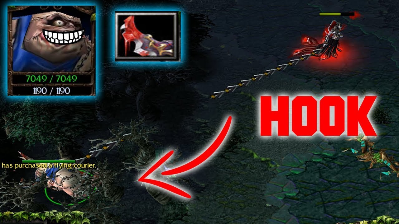 DOTA PUDGE PRO HOOKS (+100 STRENGTH OVER 7000 HP)