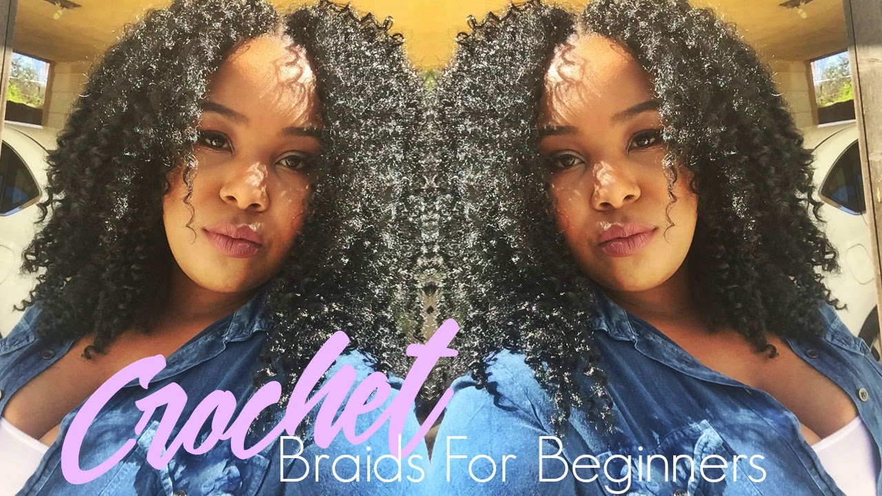 Crochet Braids w/ Knotless Part Tutorial (Beginner Friendly)