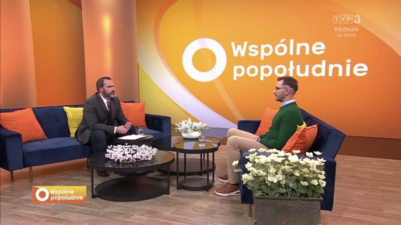 Rozmowa z Mateuszem Markiewiczem na temat terapii Bowena w studiu TVP