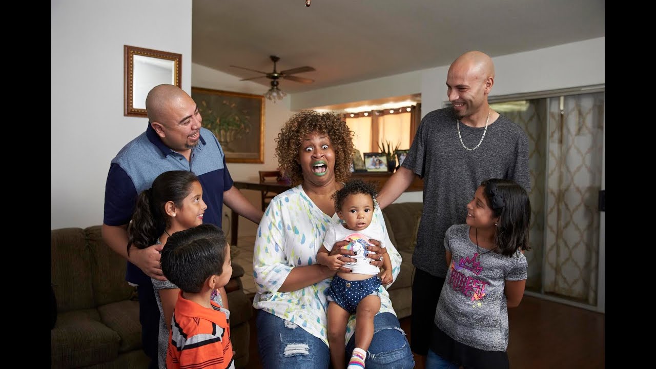 GloZell meets gay parents Byron and Anthony and their family