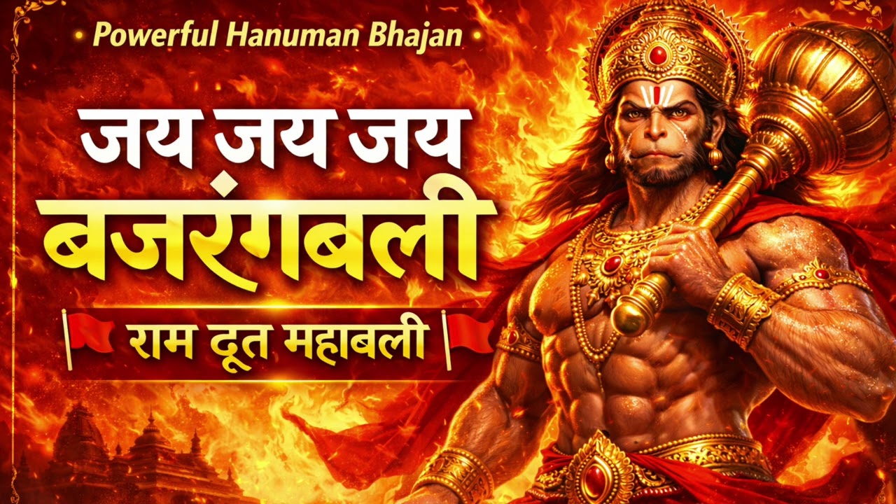 जय जय जय बजरंगबली | Powerful Hanuman Bhajan | Jai Jai Jai Bajrangbali | Tuesday Special