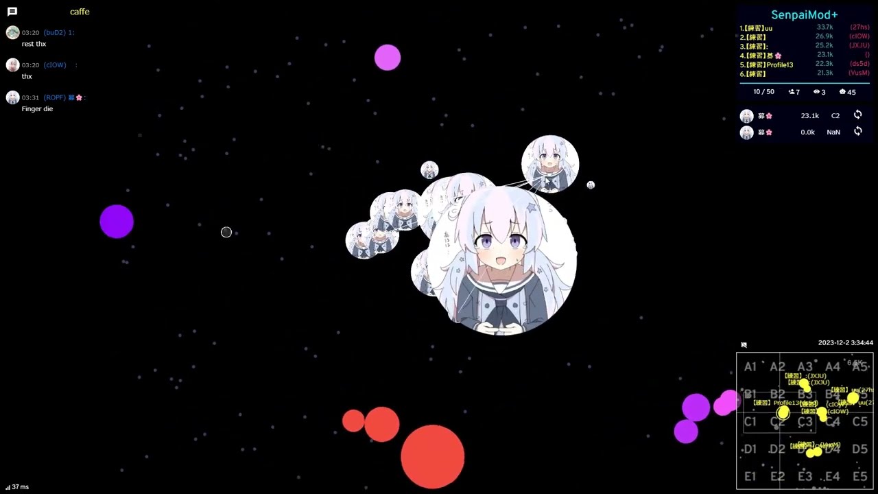 Caffe agar.io Splitrun #2