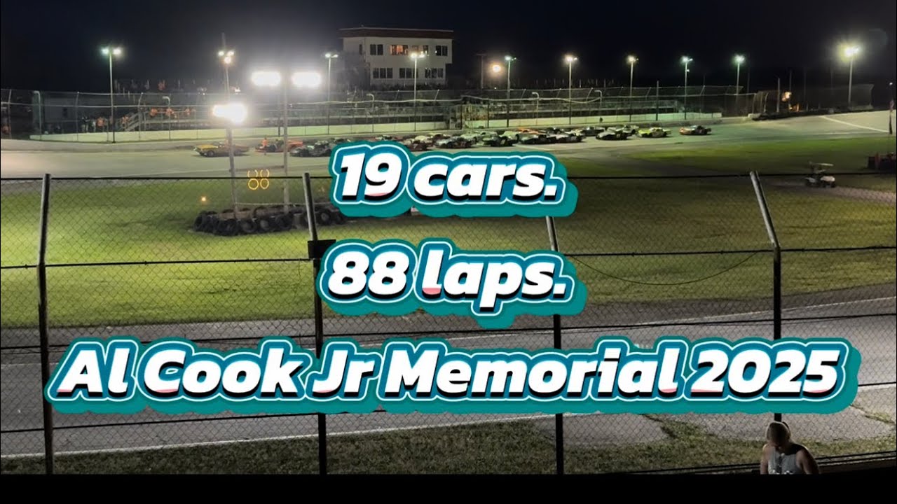 Al Cook Jr Memorial Race at Angola Motor Speedway FULL RACE ~ 8-9-25