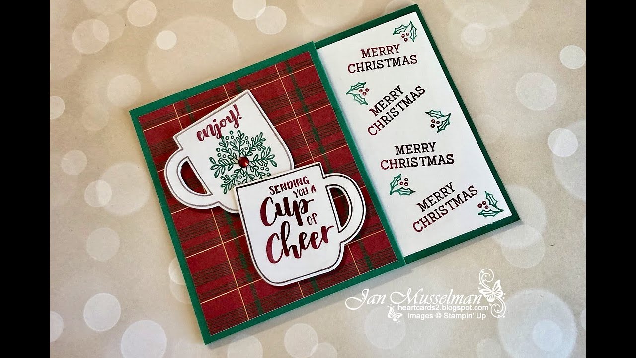 Stampin' Up! Cup Of Christmas Gift Card Holder