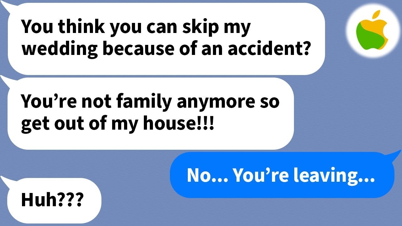 【Apple】 My sister-in-law was more concerned about my wedding gift than my broken leg...