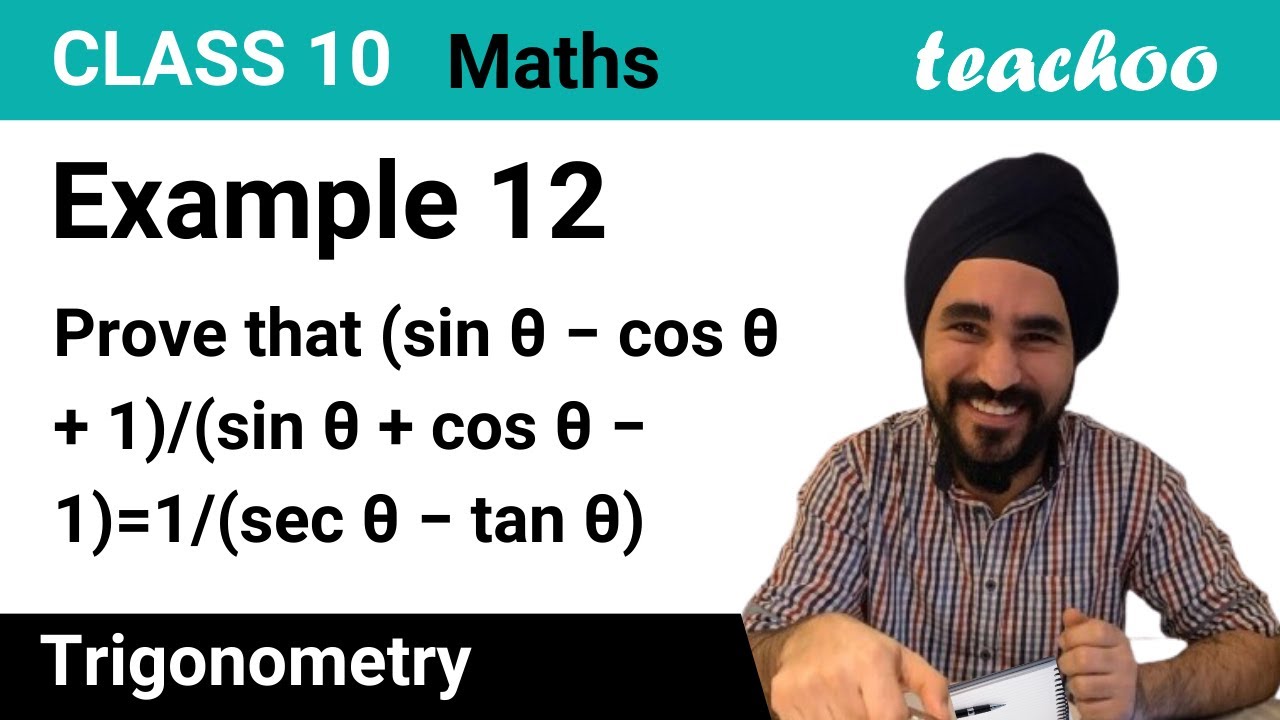 Example 12 - Prove that (sin - cos &theta; + 1)/(sin + cos - 1) - Teachoo