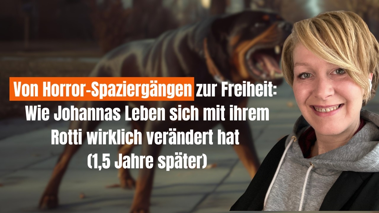 Ohne dieses Training wäre dieses Leben heute nicht möglich: Johannas Weg mit ihrem Rottweiler.