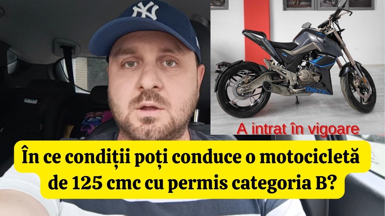 E oficial! De azi poți să Conduci o Motocicletă 125 cmc cu permis Categoria B! In ce condiții?!