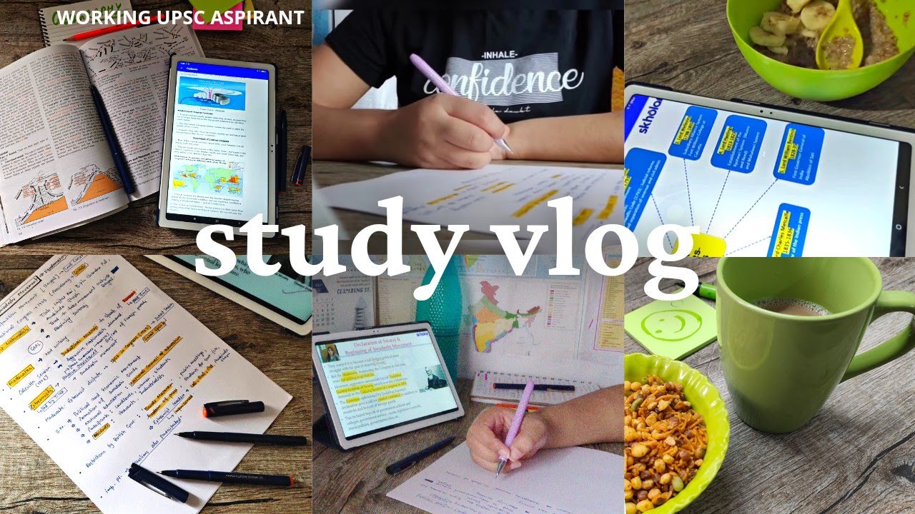 STUDY VLOG | 17✍🌿 | A PRODUCTIVE DAY IN LIFE OF WORKING IAS ASPIRANT LIVING ALONE | UPSC STUDY VLOG