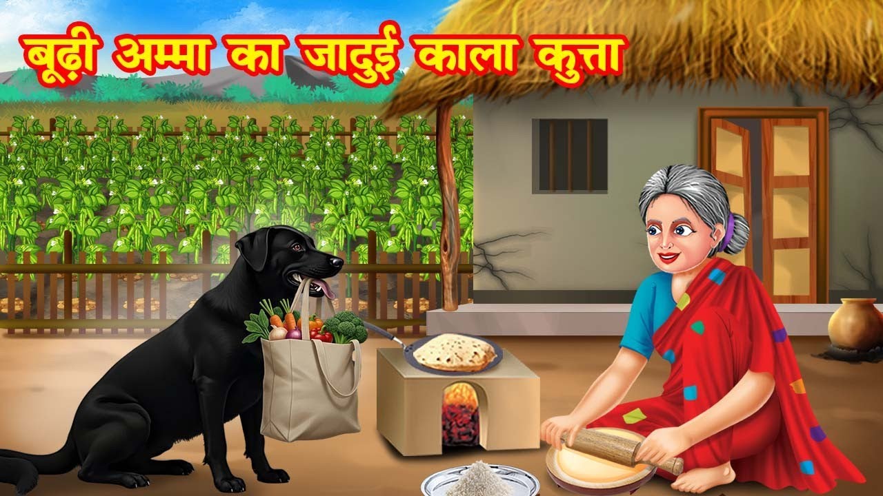 बूढ़ी अम्मा का काला कुत्ता | budi amma ka kalla kutta | Jadui Kahaniya | Moral story