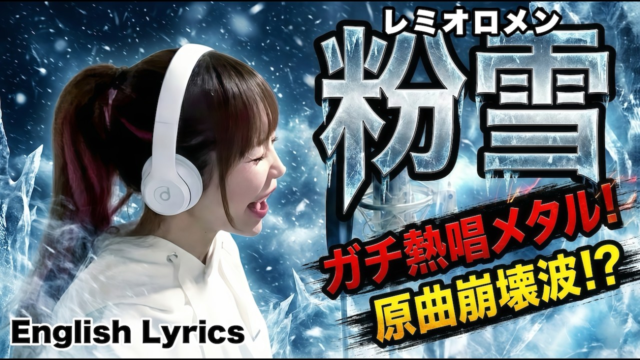 「粉雪／レミオロメン」世界一激しく歌ったらエモすぎて震えた！Konayuki / Remioromen 【Metal Cover / English Lyrics】 Cover by ひろみちゃんねる