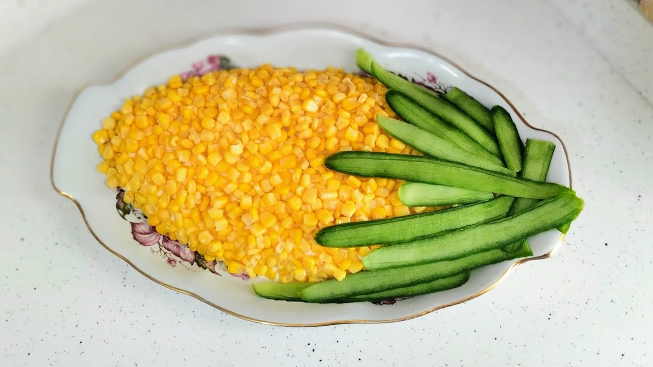 КУКУРУЗНЫЙ🌽САЛАТ/QARGIDALI SALATI